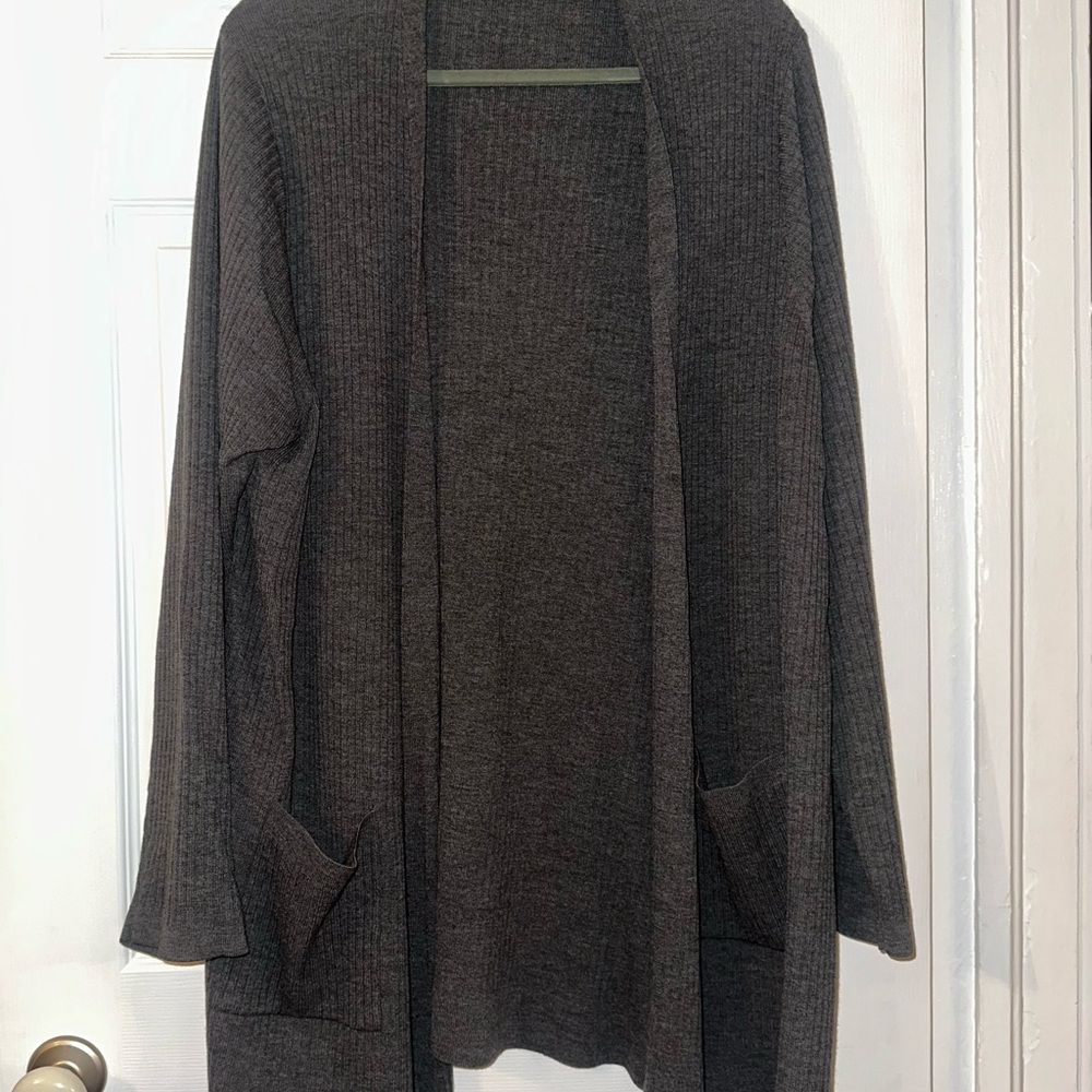 Eileen Fisher Open Front Cardigan Sweater